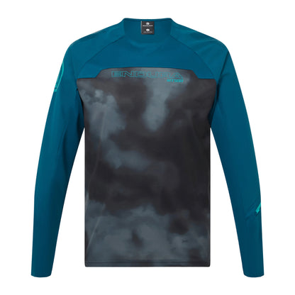 Trikot ENDURA MT500 BURNER Langarm Blau
