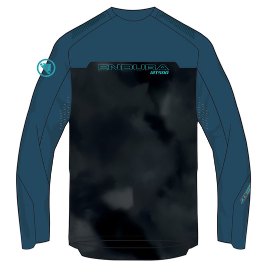 ENDURA MT500 BURNER Langarmtrikot Blau 2025