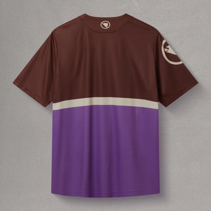 Trikot ENDURA SINGLETRACK CORE TEE II Kurzarm Braun/Lila