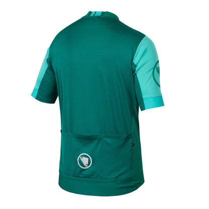 Maillot ENDURA FS260 Manches Courtes Vert/Turquoise