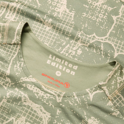 Trikot ENDURA LTD PRINTED Langarm Camo Khaki