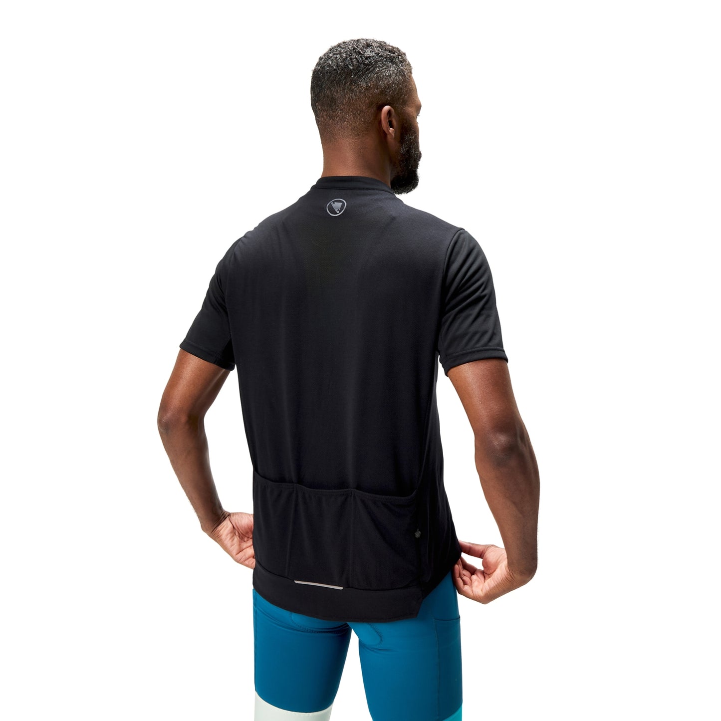 ENDURA LOOP ZIPPED Trikot Kurzarm Schwarz