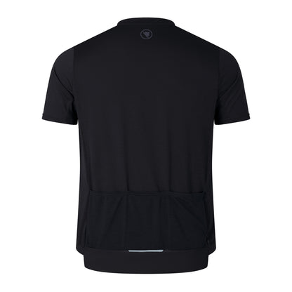 Trikot ENDURA LOOP ZIPPED Kurzarm Schwarz