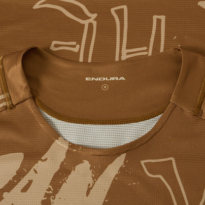 Trikot ENDURA SINGLETRACK PRINT Kurzarm Bronze