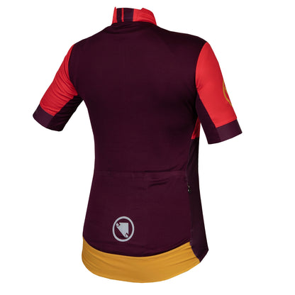 Trikot ENDURA FS260 PRINT Damen Kurzarm Orange/Braun