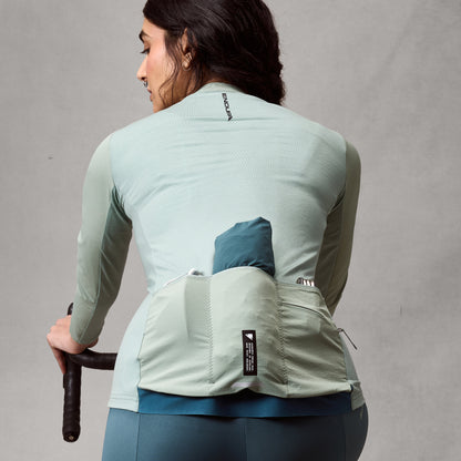 Trikot ENDURA ALLTRACK RIDE Damen Langarm Sage Green