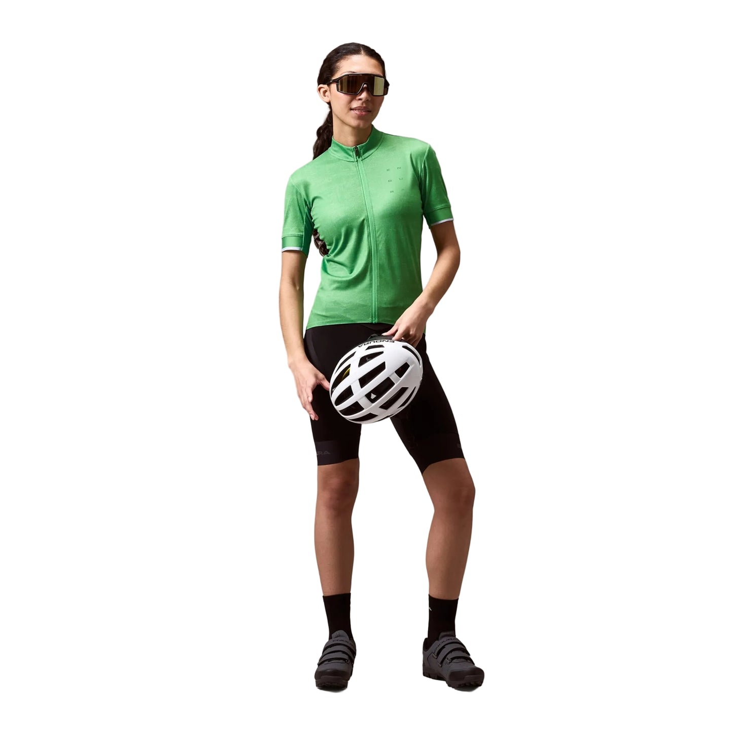 Maillot ENDURA FS260 PRINT Femme Manches Courtes Vert