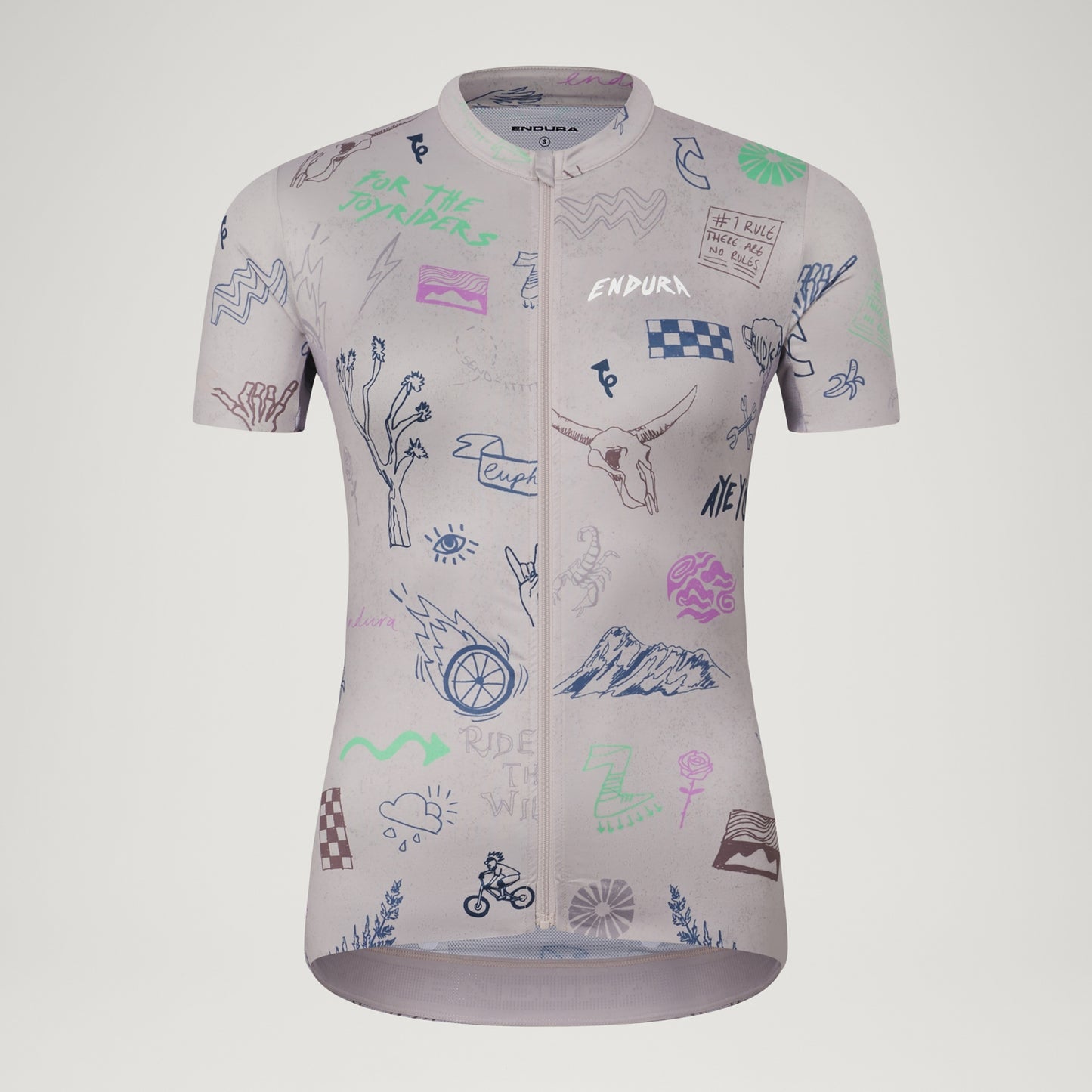 Maillot ENDURA  PRO SL PRINT GTI Manches Courtes Femme Titanium