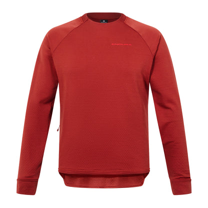 Trikot ENDURA SINGLETRACK FLEECE Langarm Backstein