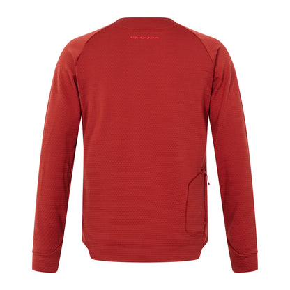 Trikot ENDURA SINGLETRACK FLEECE Langarm Backstein