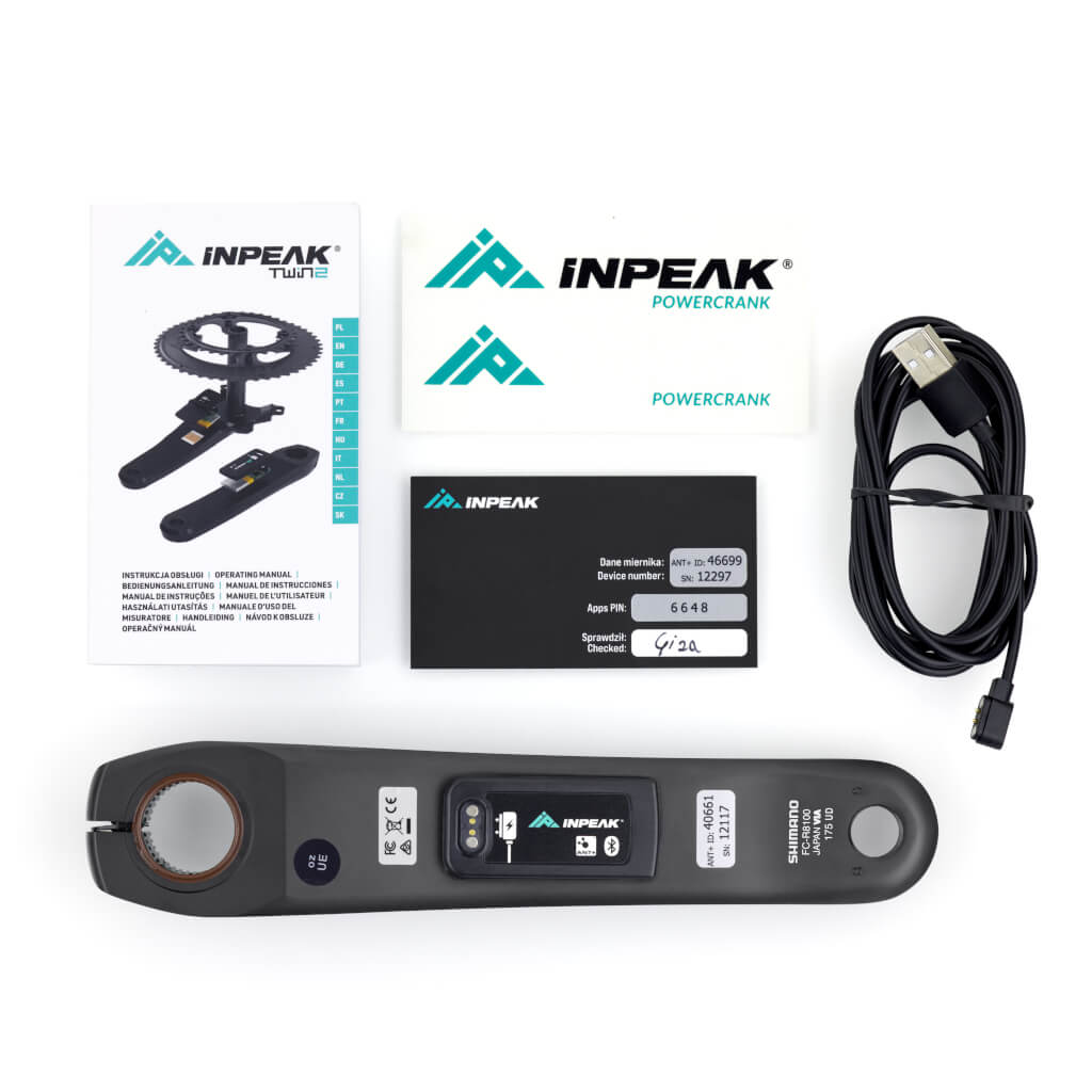Manivelle Gauche Capteur de Puissance INPEAK POWERCRANK-E Shimano Ultegra R8100