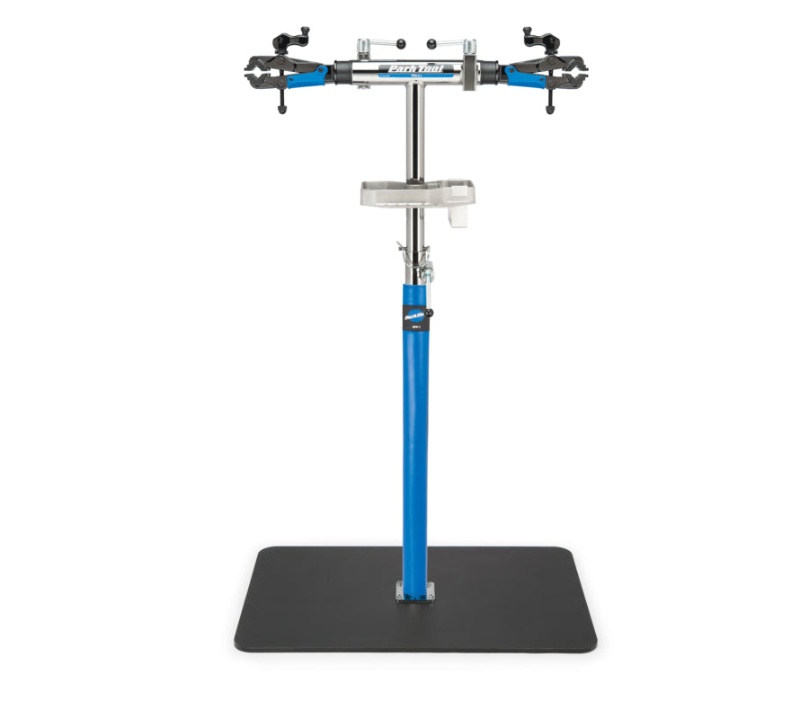 Park Tool RPP-1 montée sur un pied d'atelier PRS-2.2
