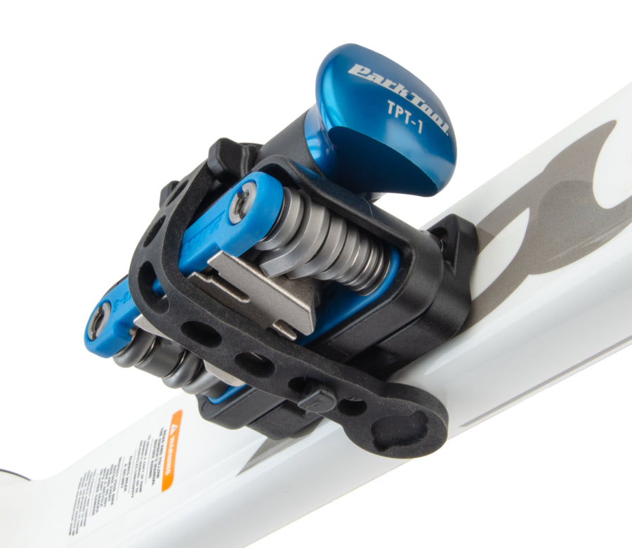 Park Tool RTP-1 fixé sur un cadre de vélo