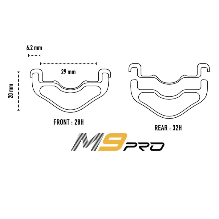 Jante Arrière ENVE M9 PRO 29" 29mm