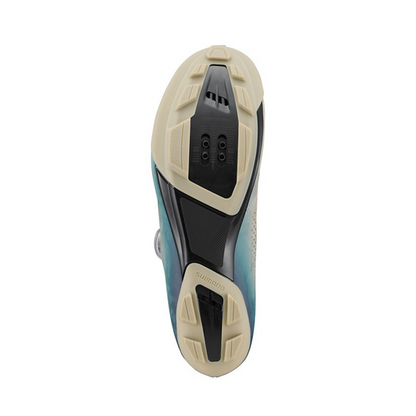 MTB-Schuhe XC/Gravel SHIMANO RX600 Beige/Blau