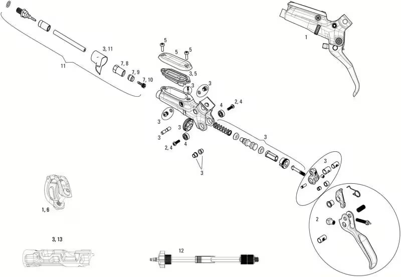 Bremshebel SRAM GUIDE ULTIMATE Schwarz