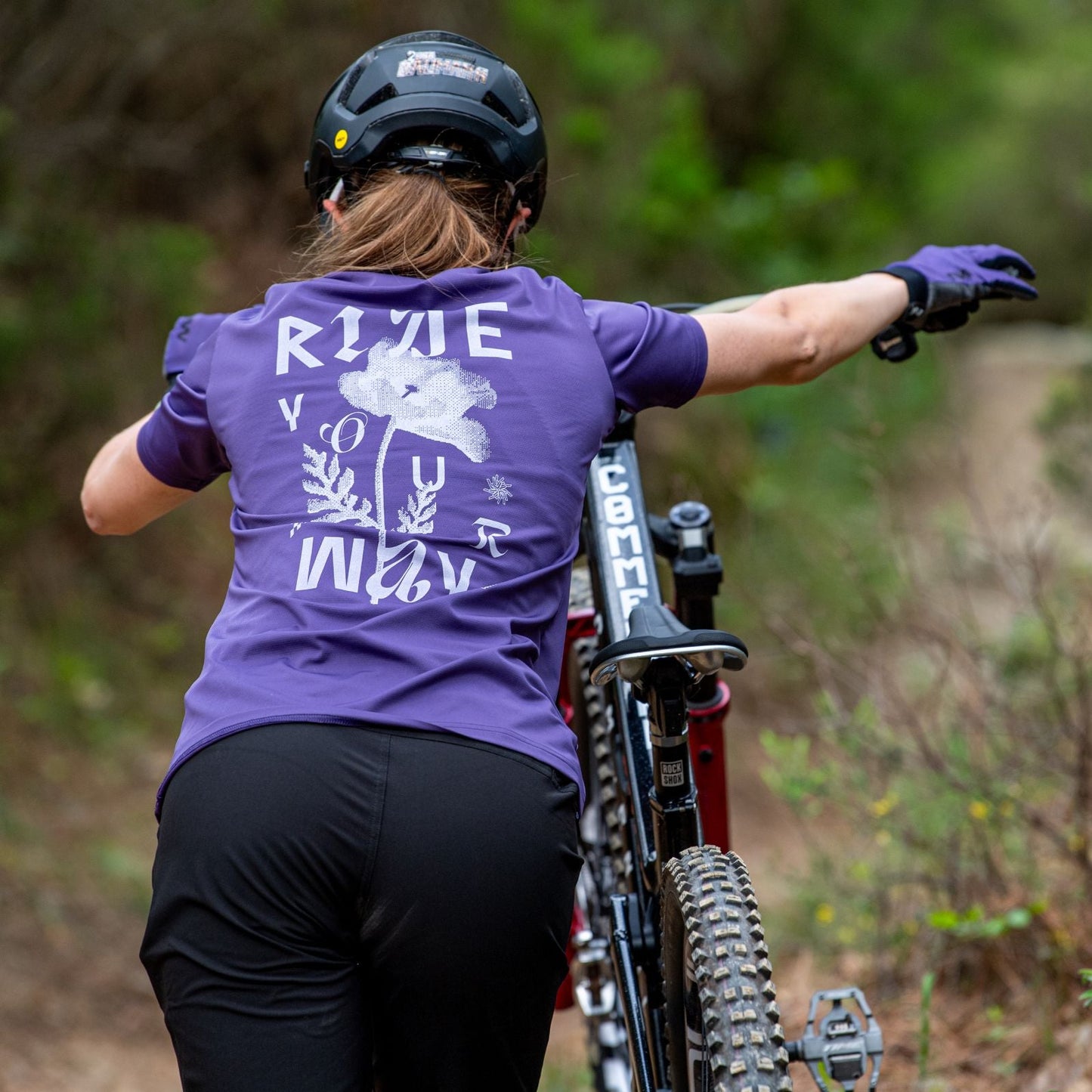 Maillot NORTHWAVE XTRAIL 2 Femme Manches Courtes Violet