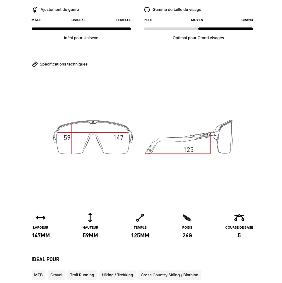 Brille RUDY PROJECT SPINSHIELD AIR Crystal Lilac RP Optics Gläser Multilaser Yellow