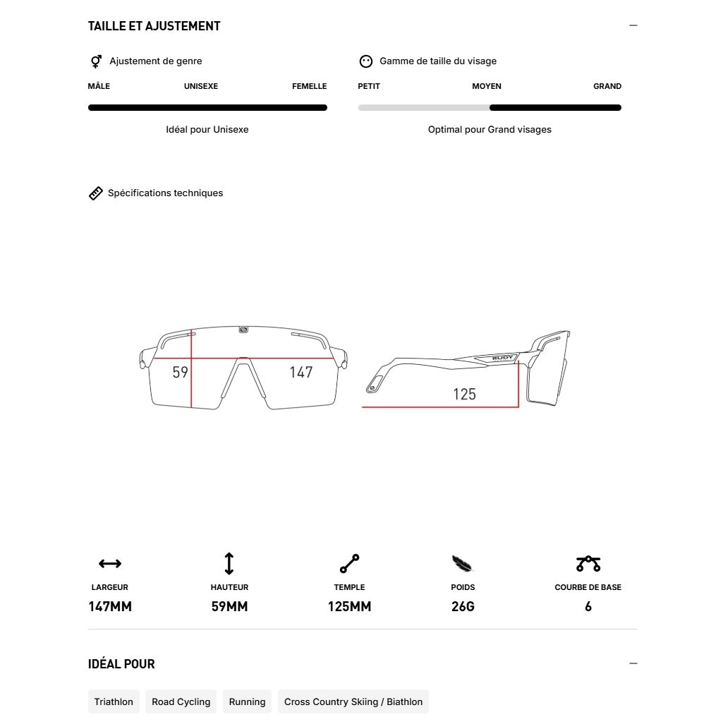 RUDY PROJECT SPINSHIELD PRO Brille Blau IMPACTX™ Photochromische Gläser Laser Purple