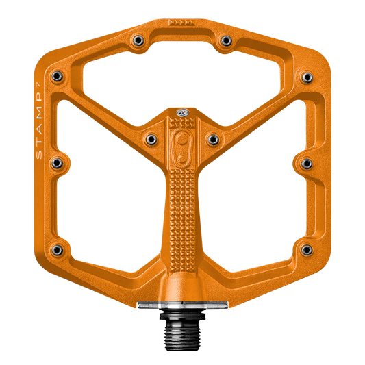 Pédales Plates CRANKBROTHERS STAMP 7 Large Orange
