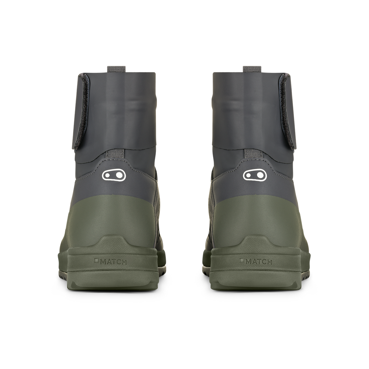 Chaussures VTT CRANKBROTHERS STAMP TRAIL SPEEDLACE SEAL Gris/Vert - vue arrière