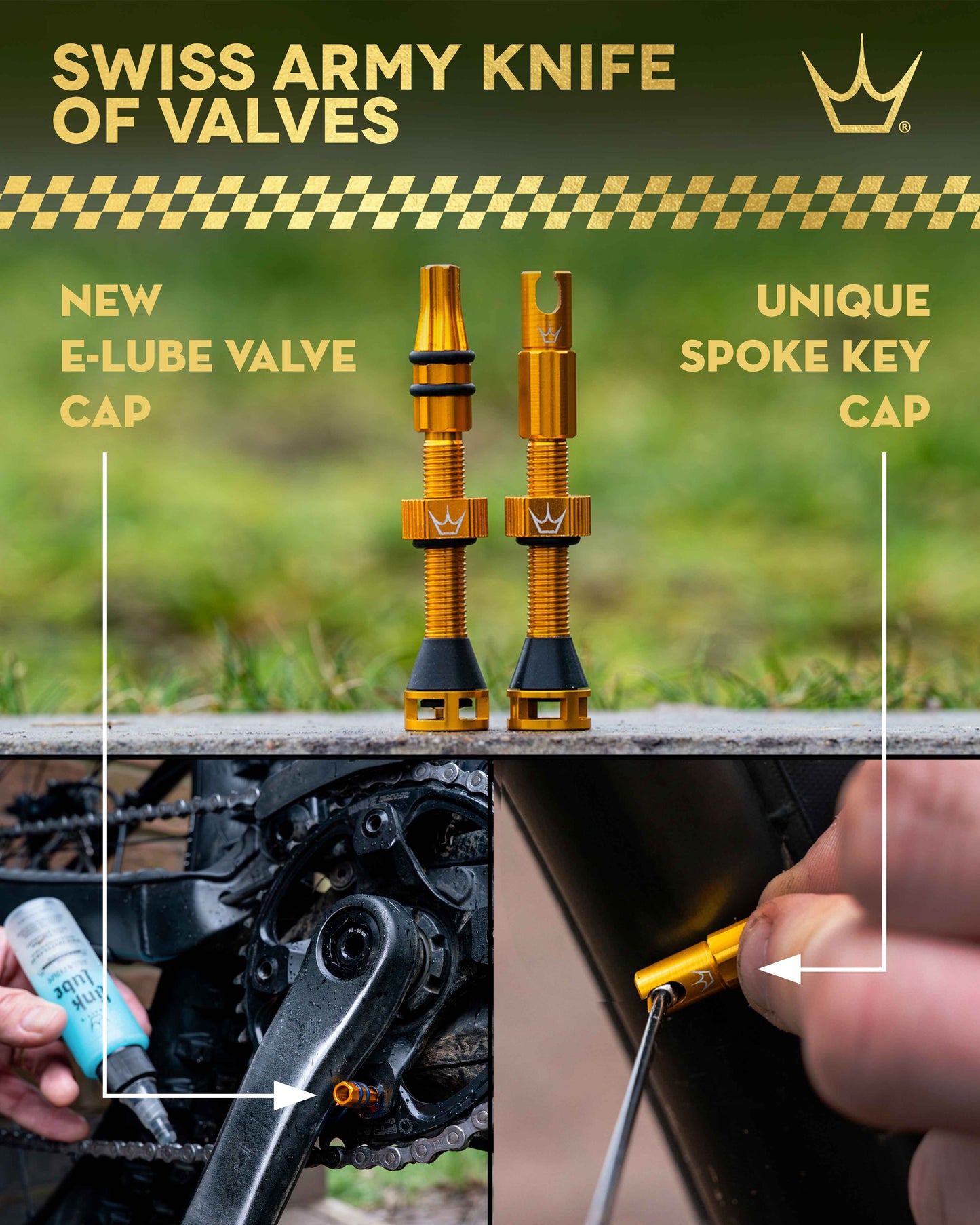 PEATY'S HOLESHOT FAST FLOW 60mm Tubeless-Ventile (x2) Rosa