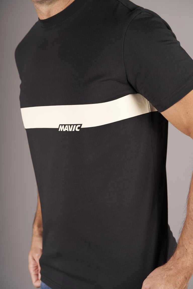 MAVIC CORPORATE STRIPE T-Shirt Schwarz