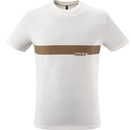 T-Shirt MAVIC CORPORATE STRIPE Blanc