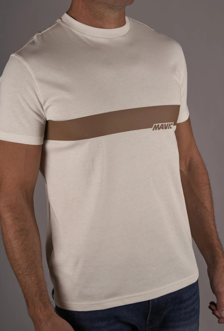 MAVIC CORPORATE STRIPE T-Shirt Weiß
