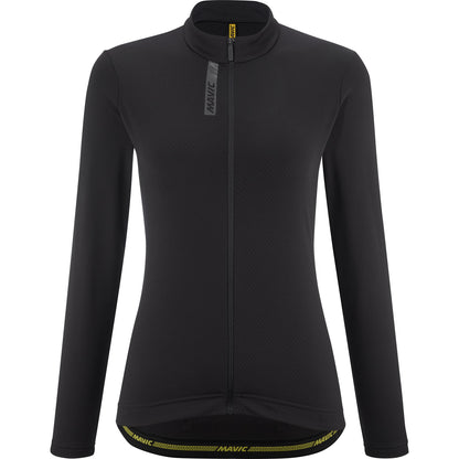 Trikot MAVIC AKSIUM THERMO Damen Langarm Schwarz