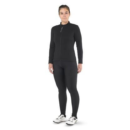 Trikot MAVIC AKSIUM THERMO Damen Langarm Schwarz