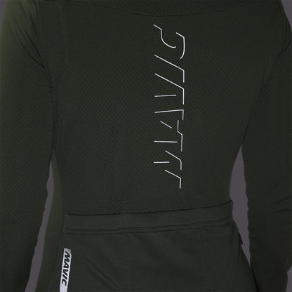 Trikot MAVIC AKSIUM THERMO Damen Lange Ärmel Grün