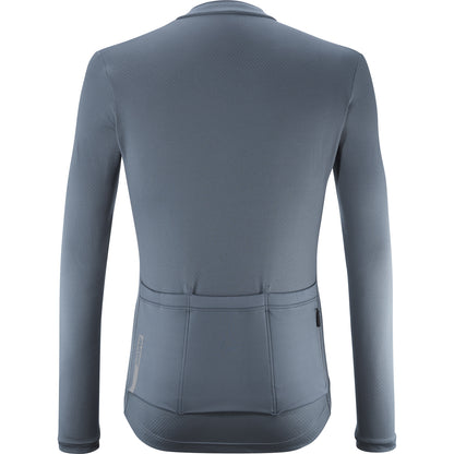 Trikot MAVIC AKSIUM THERMO Langarm Blau/Grau