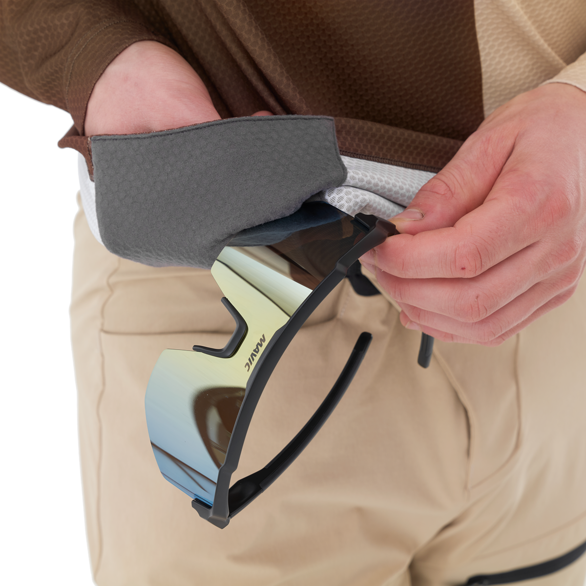 Maillot MAVIC DEEMAX ENDURO Manches Longues Marron/Beige