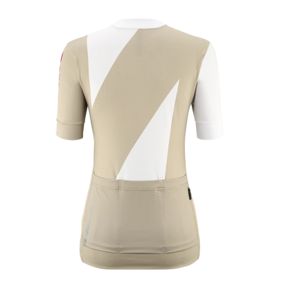 Maillot MAVIC AKSIUM GRAPHIC Manches Courtes Femme Beige