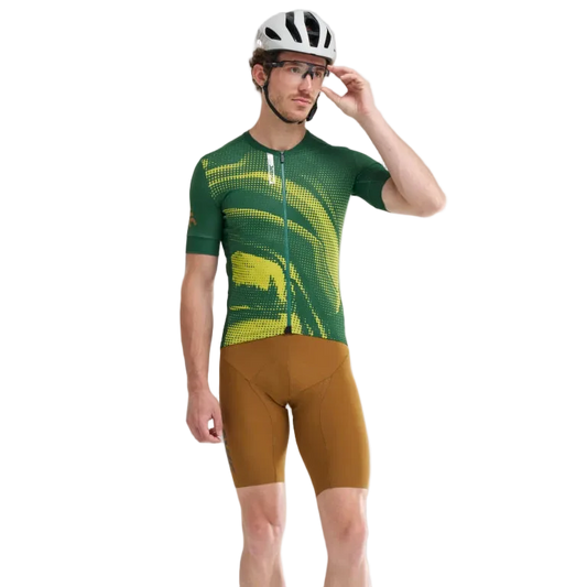 Maillot MAVIC AKSIUM GRAPHIC Manches Courtes Vert/Jaune