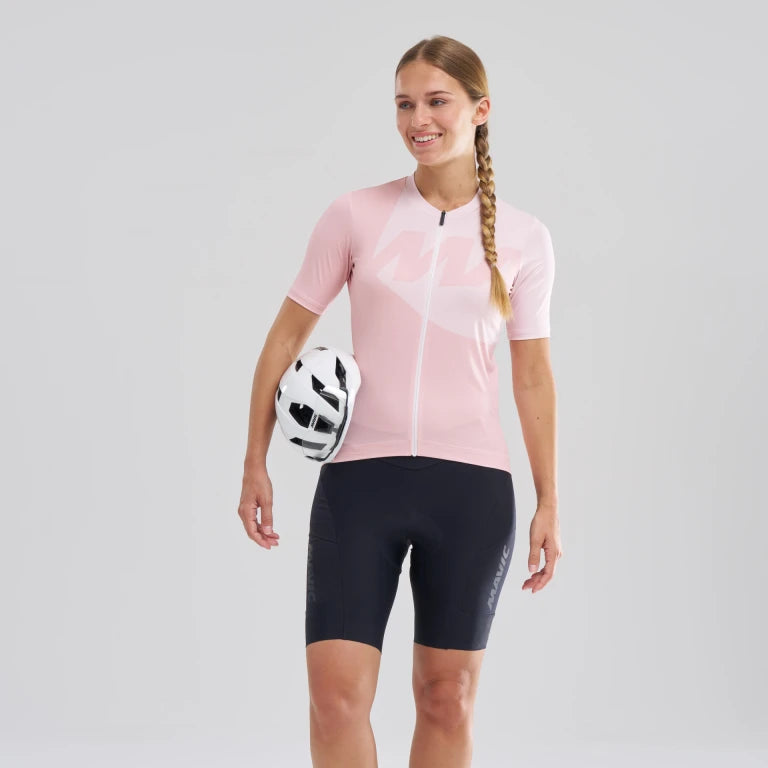 MAVIC ICON GRAPHIC Trikot Kurzarm Frau Rosa