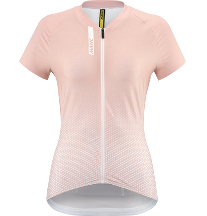 Trikot MAVIC AKSIUM Kurzarm Damen Rosa