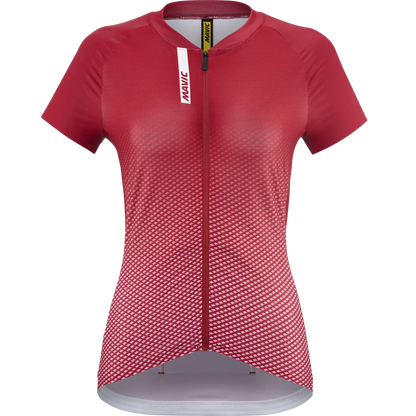 Trikot MAVIC AKSIUM Kurzarm Damen Rot