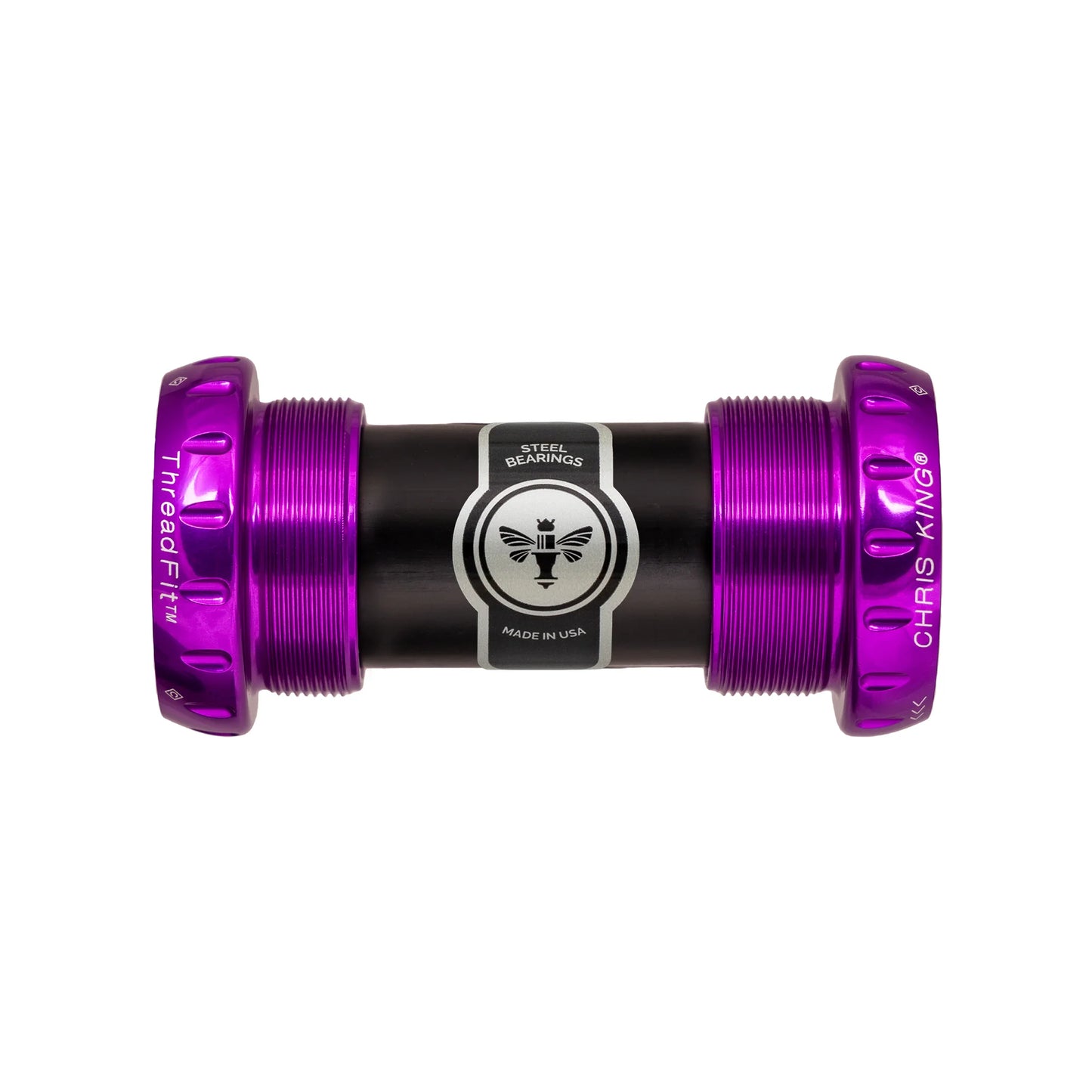 CHRIS KING ThreadFit 24 68/73mm Pedalgehäuse Violett