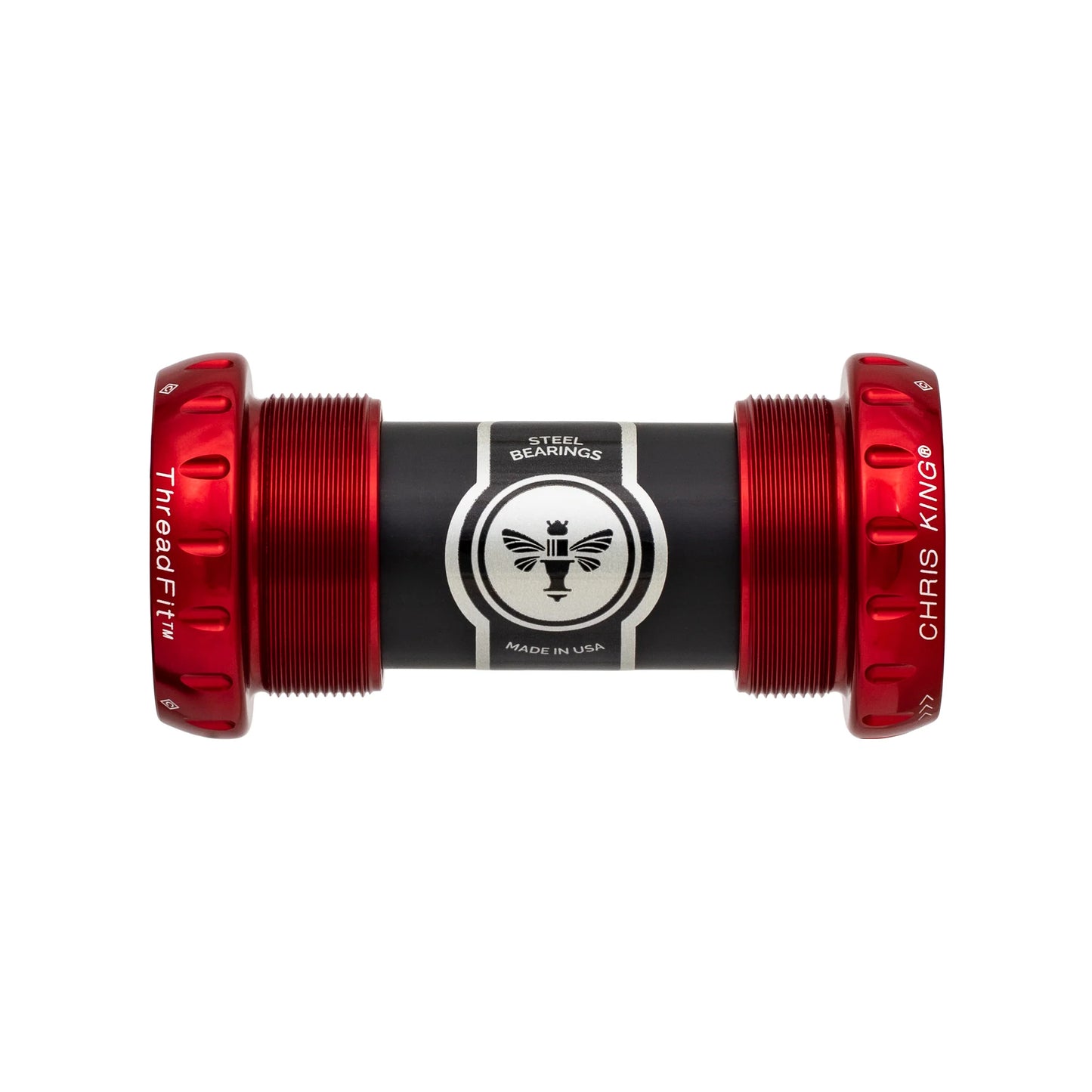 Boîtier de Pédalier CHRIS KING ThreadFit 24 68/73mm Rouge