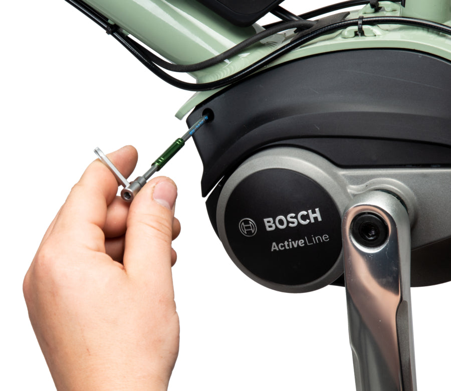 Park Tool THT bei der Arbeit an einem E-Bike-Motor