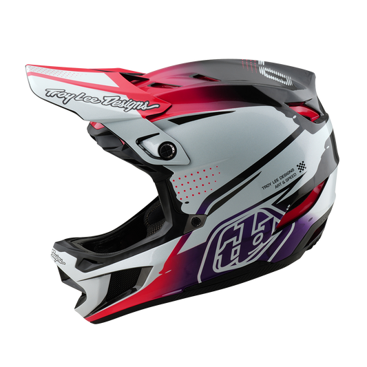 MTB-Helm TROY LEE DESIGNS D4 CARBON MIPS Drip Weiß