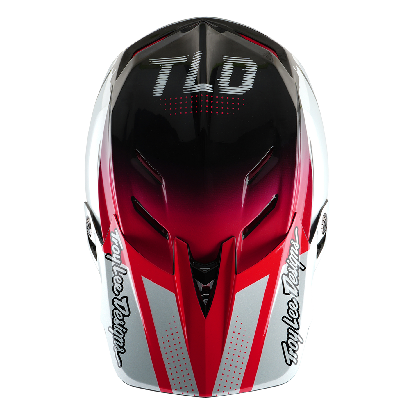 MTB-Helm TROY LEE DESIGNS D4 CARBON MIPS Drip Weiß