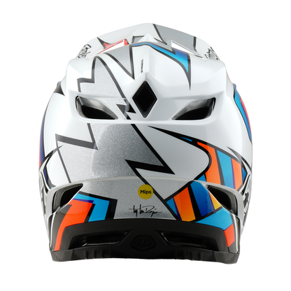 Casque VTT TROY LEE DESIGNS D4 COMPOSITE MIPS FRAMES Blanc/Gris