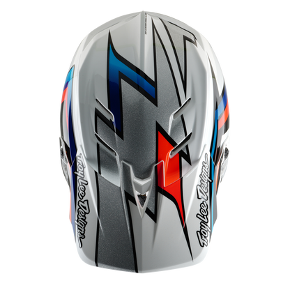 Casque VTT TROY LEE DESIGNS D4 COMPOSITE MIPS FRAMES Blanc/Gris