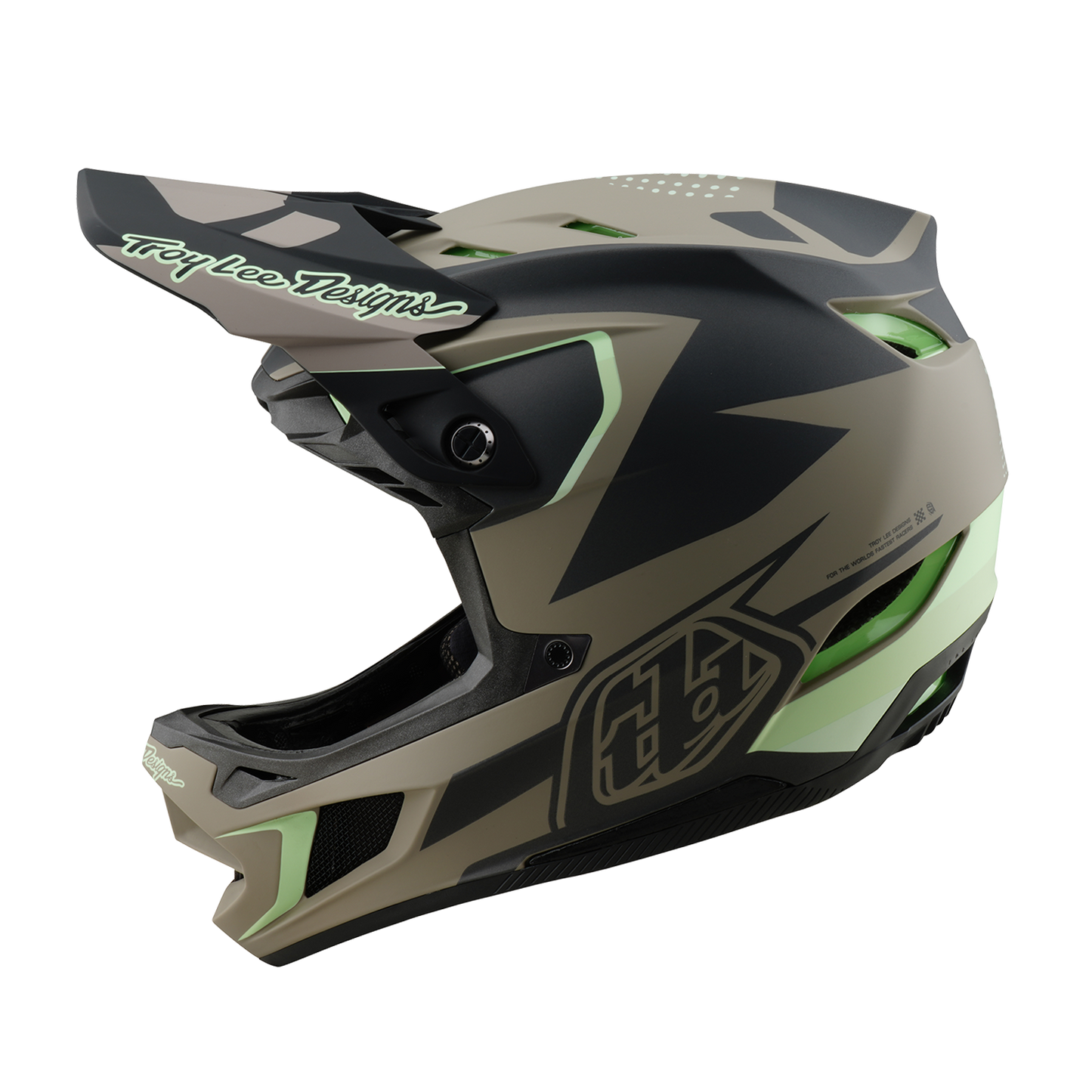 MTB-Helm TROY LEE DESIGNS D4 COMPOSITE MIPS Braun/Schwarz/Gelb