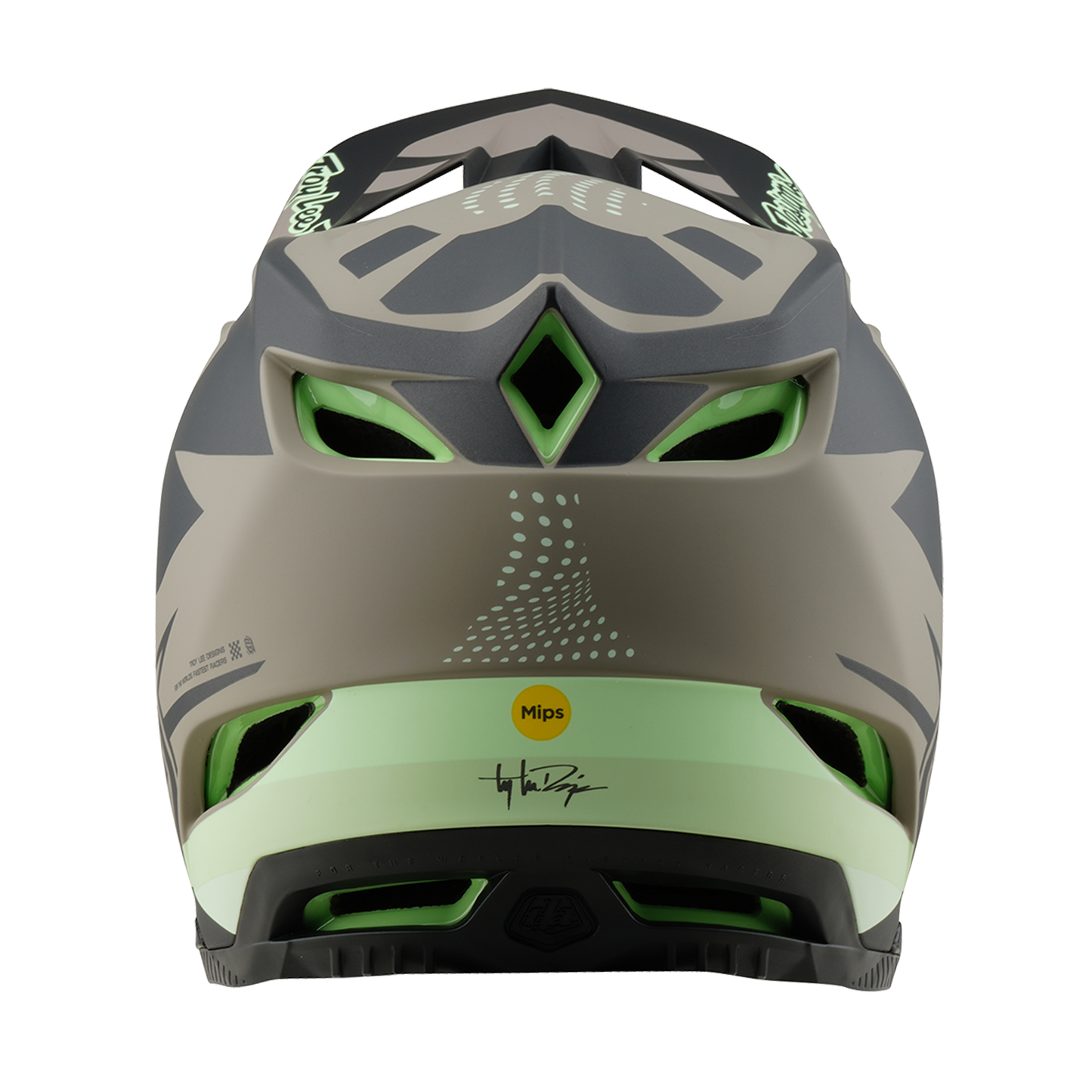 MTB-Helm TROY LEE DESIGNS D4 COMPOSITE MIPS Braun/Schwarz/Gelb