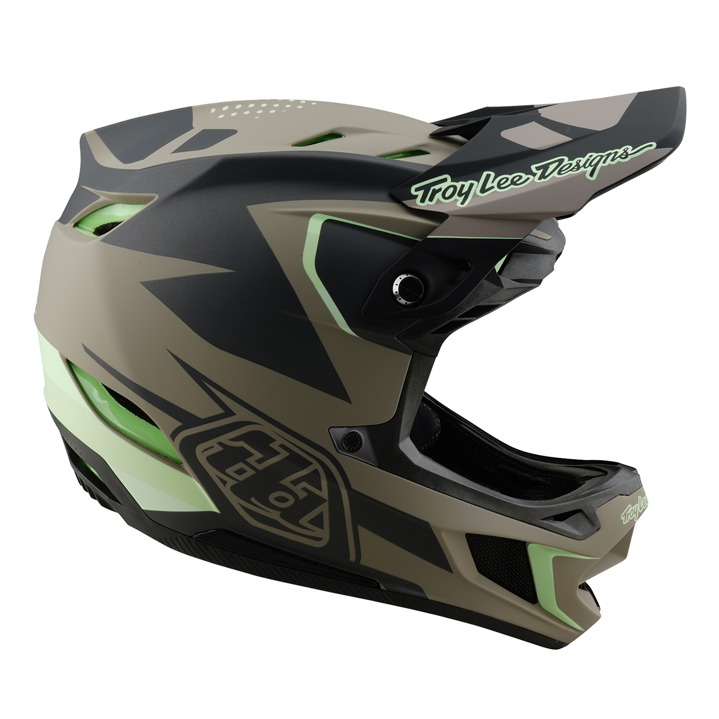 MTB-Helm TROY LEE DESIGNS D4 COMPOSITE MIPS Braun/Schwarz/Gelb
