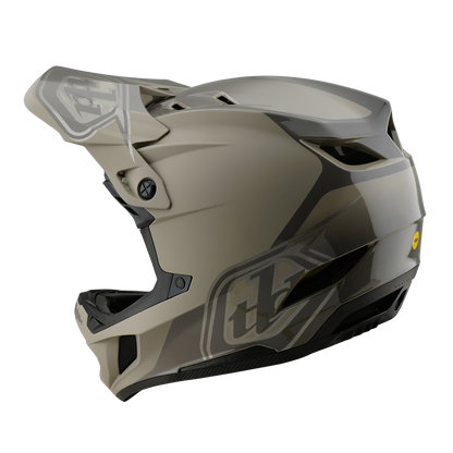 Casque VTT TROY LEE DESIGNS D4 POLYACRYLITE MIPS SHADOW Kaki